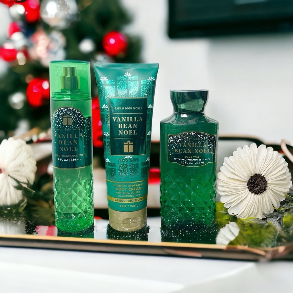 Bath & Body Works Vanilla Bean Noel Body Care Holiday Gift Set Nwt
